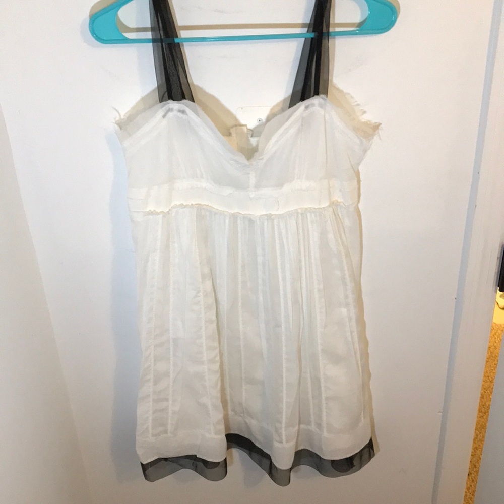Ann Taylor LOFT White Tulle Dress - Size 4